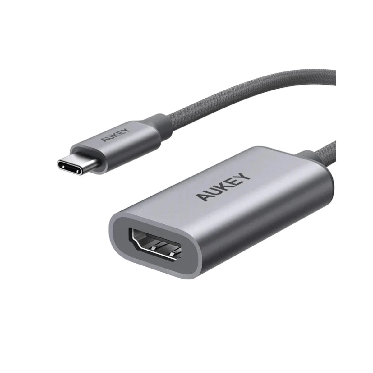 Aukey USB-C to HDMI Adapter - Gray | UH-H01 Aukey USB-C to HDMI Adapter - Gray | UH-H01