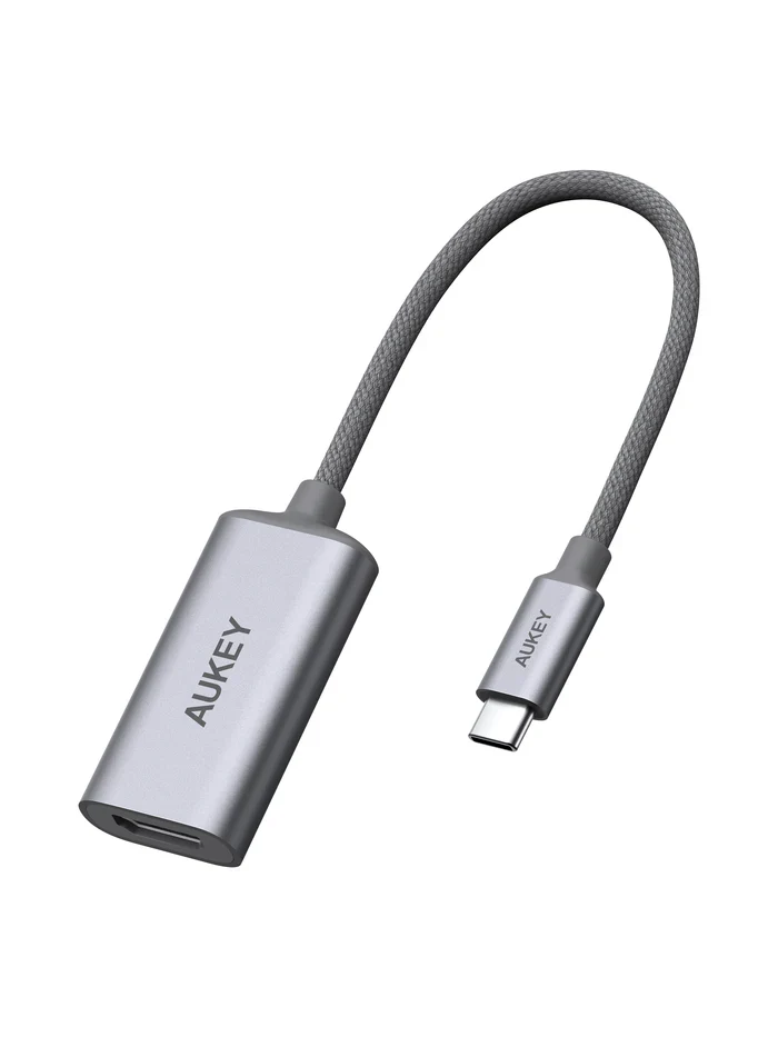 Aukey USB C to HDMI2.1 Hub Adapter - Gray | UH-H02 Aukey USB C to HDMI2.1 Hub Adapter - Gray | UH-H02