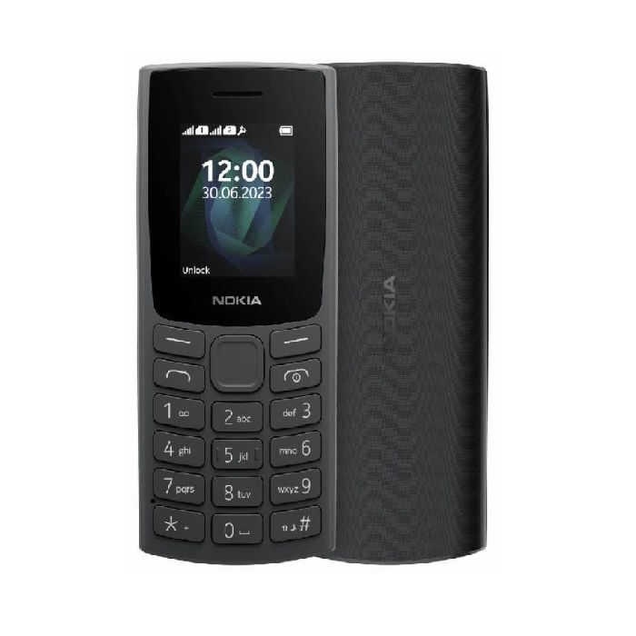 نوكيا 105 TA-1557 شريحتين - أسود نوكيا 105 TA-1557 شريحتين - أسود