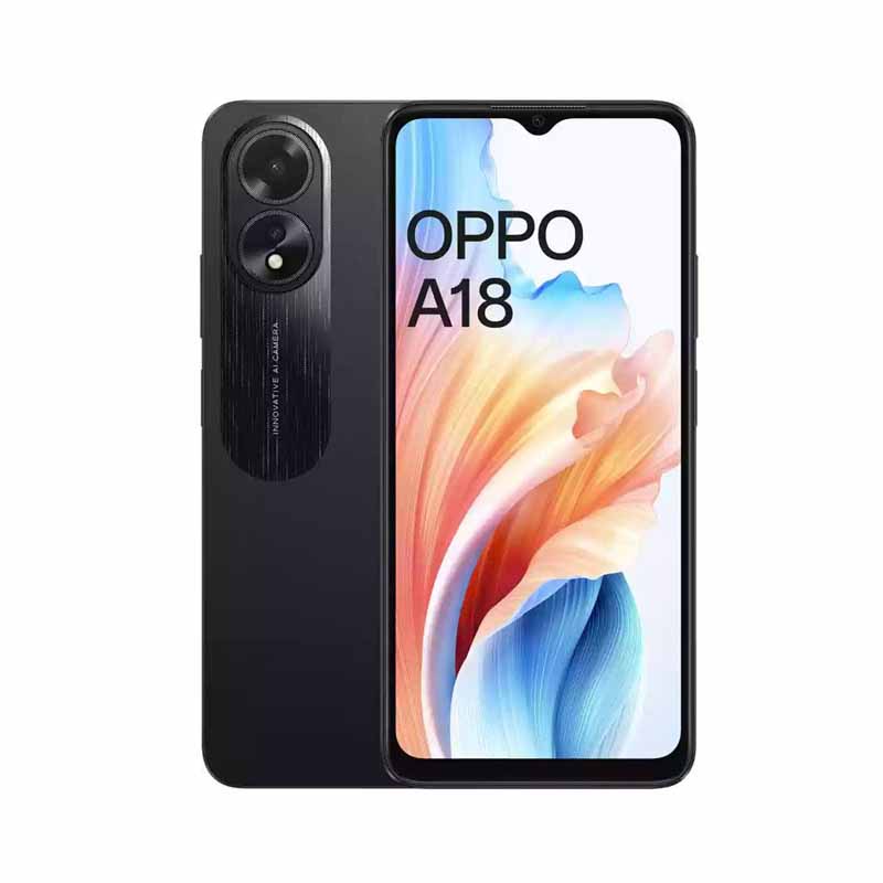 OPPO A18 4GB RAM 128G Glowing - Black OPPO A18 4GB RAM 128G Glowing - Black