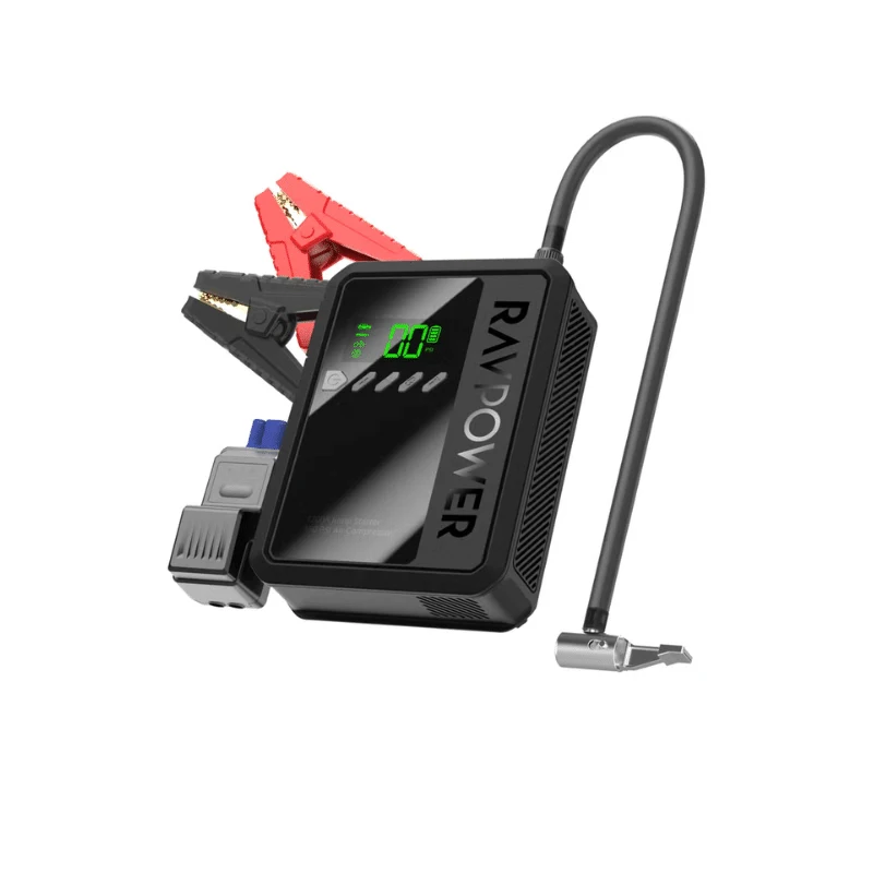 RavPower Car Jump Starter With Air Compressor 8000mAh 29.6Wh - Black | RP-PB1240