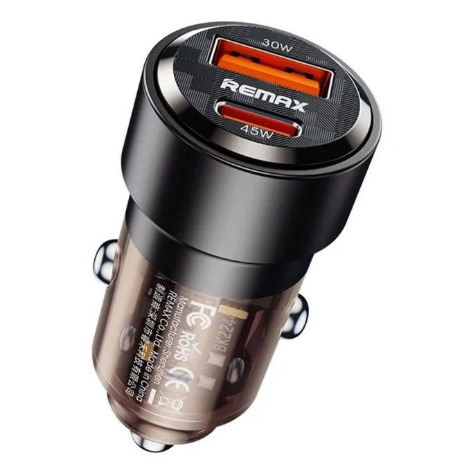 REMAX Fast Car Charger 75W 2 Port PD - Black | RCC360
