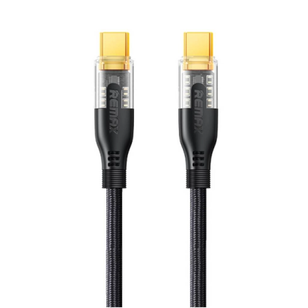 Remax USB-C to USB-C Fast Charging Data Cable 60W Cyberpunk PD - Black | RC-C170