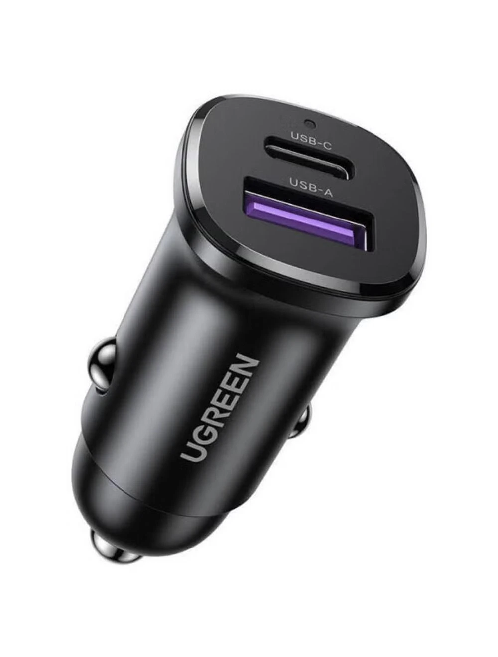 Ugreen Fast Car Charger 30W 2-Port - Black