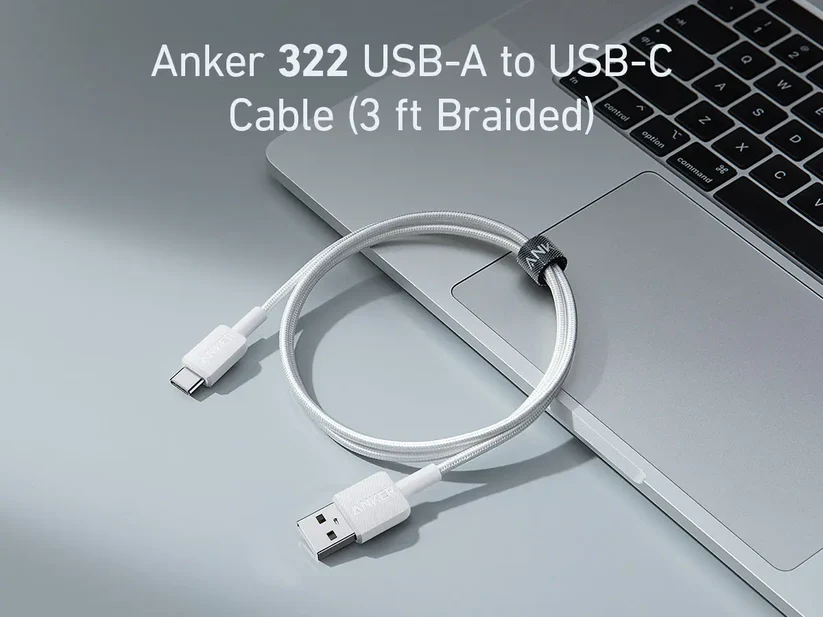 Anker Cable 322 USB-A to USB-C 3ft Black | A81H5H11