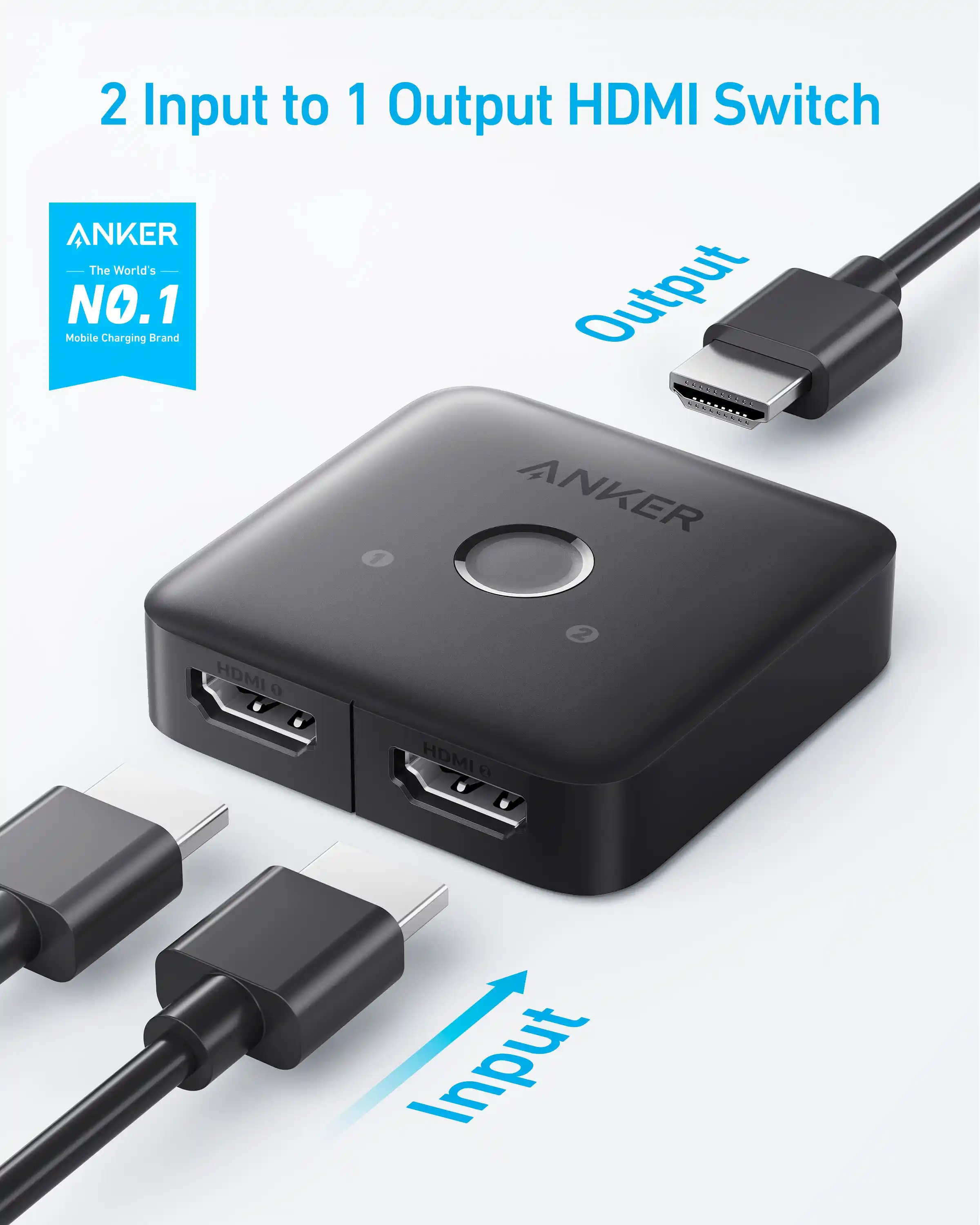 Anker HDMI Switch in Gray A83H10A1