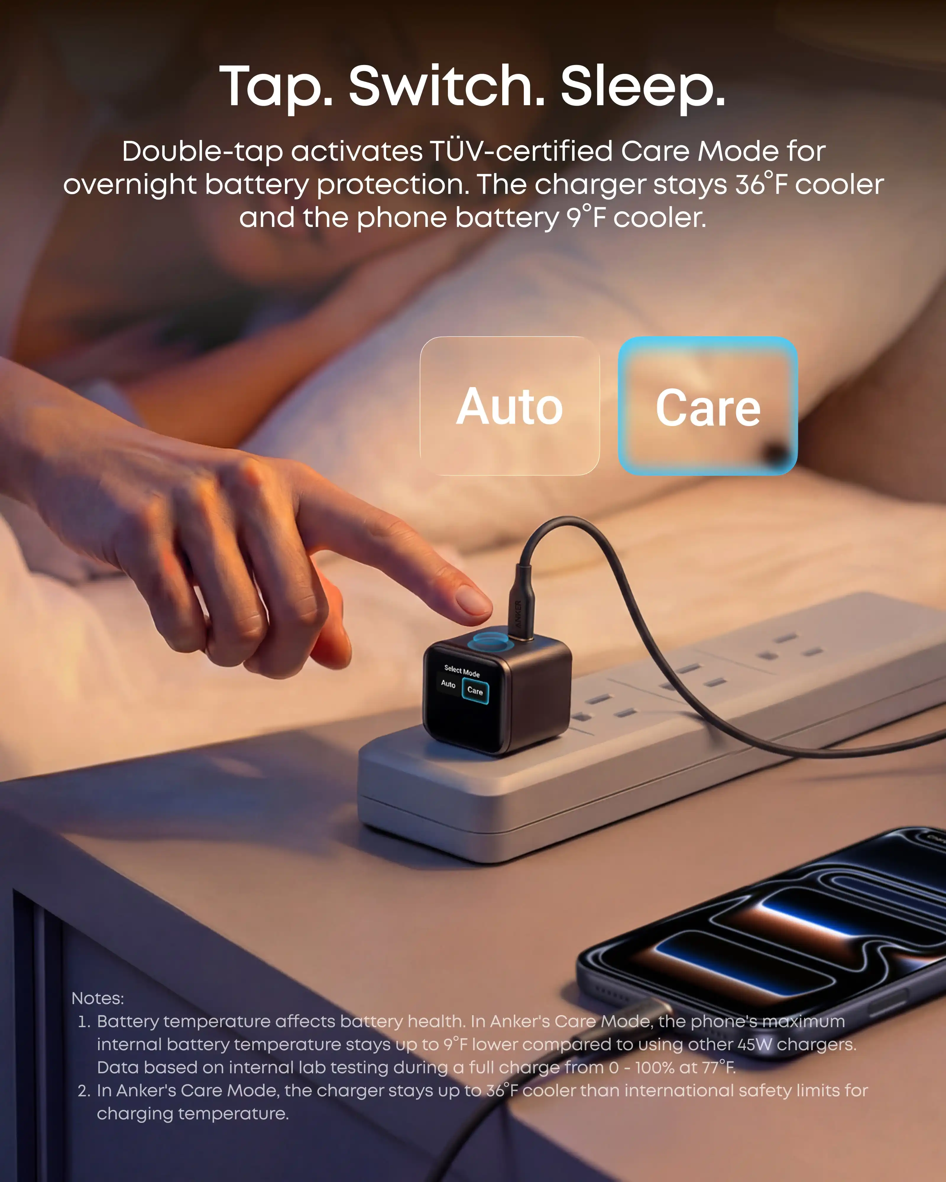 Anker Nano Charger 45W Smart Display - Black | A121DG11