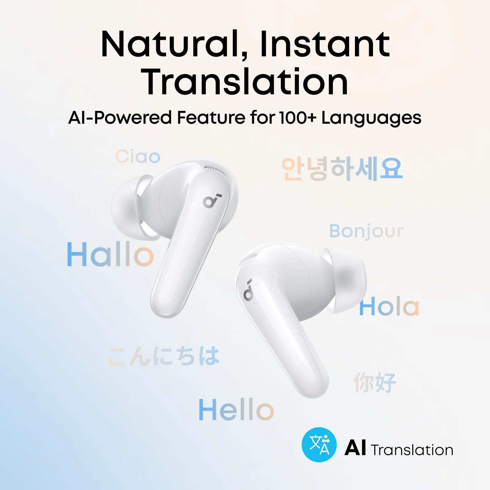 Anker Soundcore AeroFit Pro Open-Ear Sport Earbuds - White