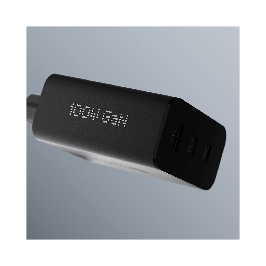 شاحن ناثينج CMF 100W GaN بثلاثة منافذ - أسود