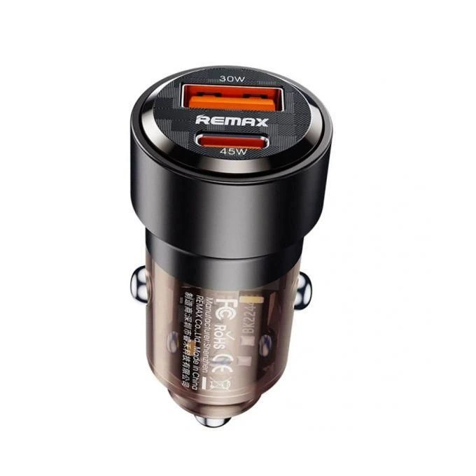 REMAX Fast Car Charger 75W 2 Port PD - Black | RCC360