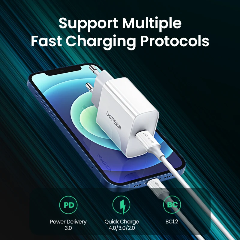 Ugreen Wall Charger 20W PD - White