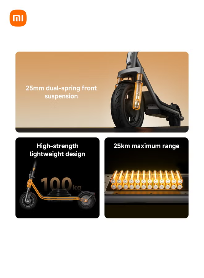 Xiaomi Electric Scooter 6 Lite Dual-Spring Front 25 KM Range - Black Xiaomi Electric Scooter 6 Lite Dual-Spring Front 25 KM Range - Black