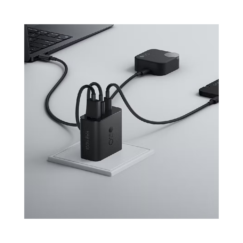 شاحن ناثينج CMF 100W GaN بثلاثة منافذ - أسود