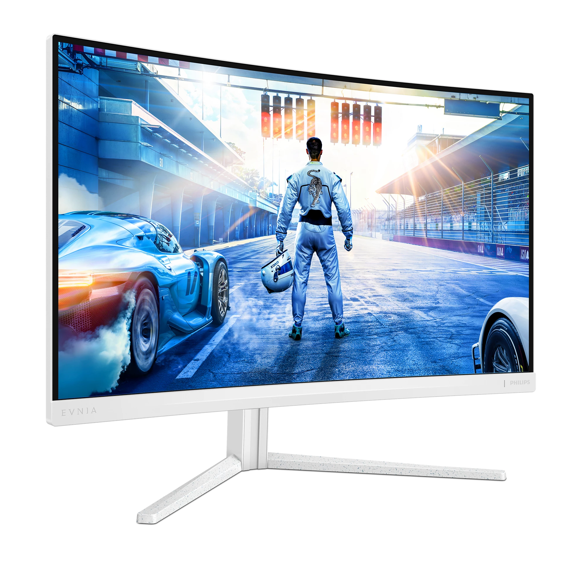 Philips Evnia Curved 27 Inch QHD 180Hz Gaming Monitor - White