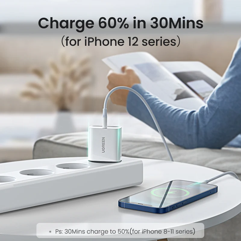 Ugreen Wall Charger 20W PD - White Ugreen Wall Charger 20W PD - White