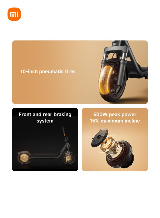 Xiaomi Electric Scooter 6 Lite Dual-Spring Front 25km Range - Black