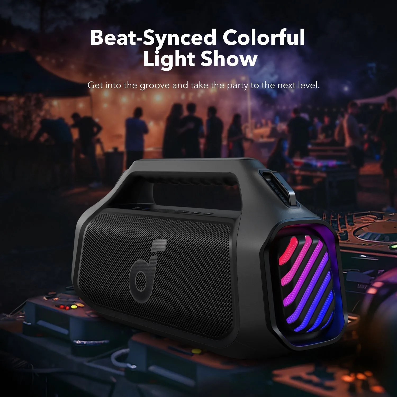 Anker Soundcore Boom 2 Plus 140W Portable Bluetooth Speaker - Black | A3134011 Anker Soundcore Boom 2 Plus 140W Portable Bluetooth Speaker - Black | A3134011