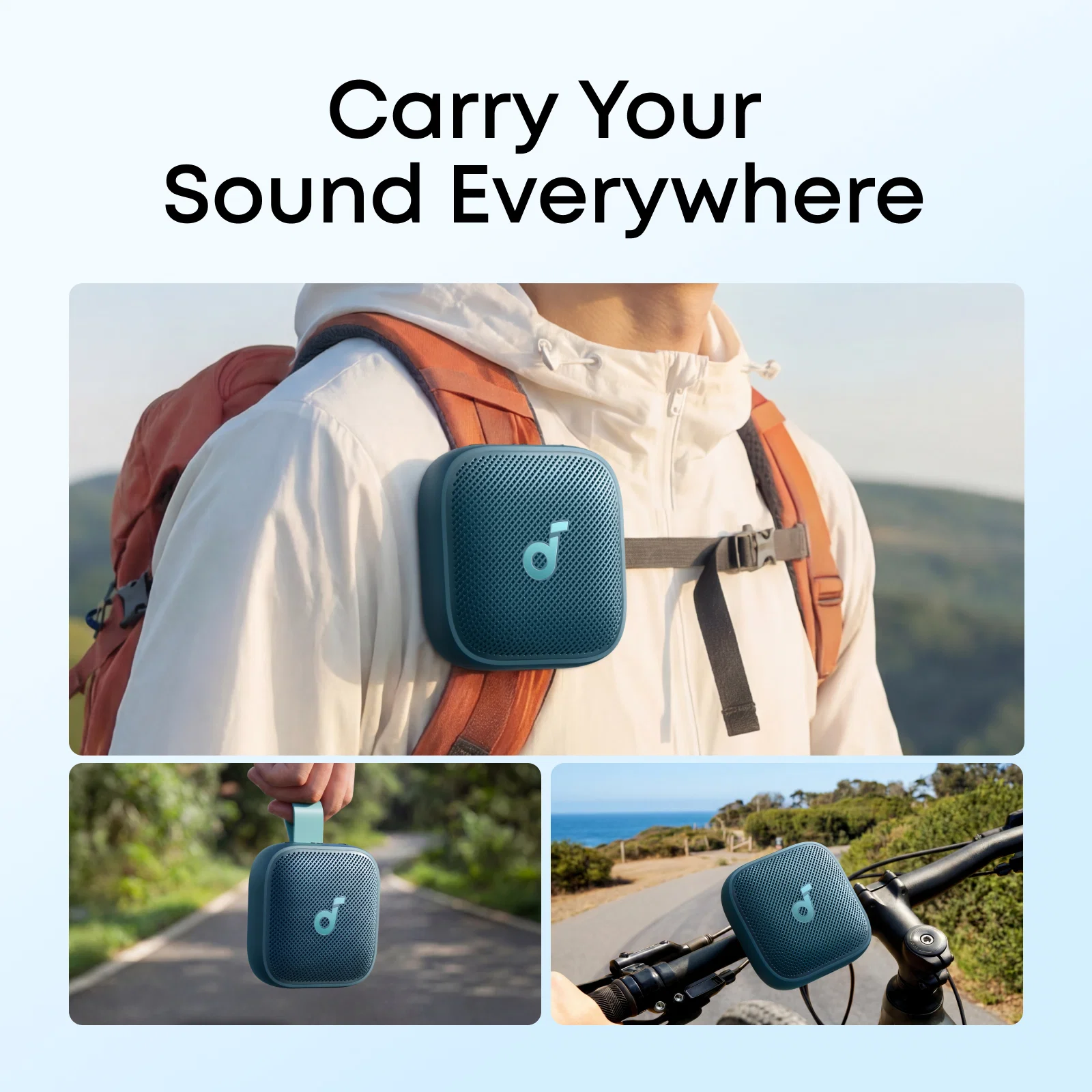 مكبر صوت بلوثوت انكر ساوندكور Boom Go 3i - أسود | D5103010