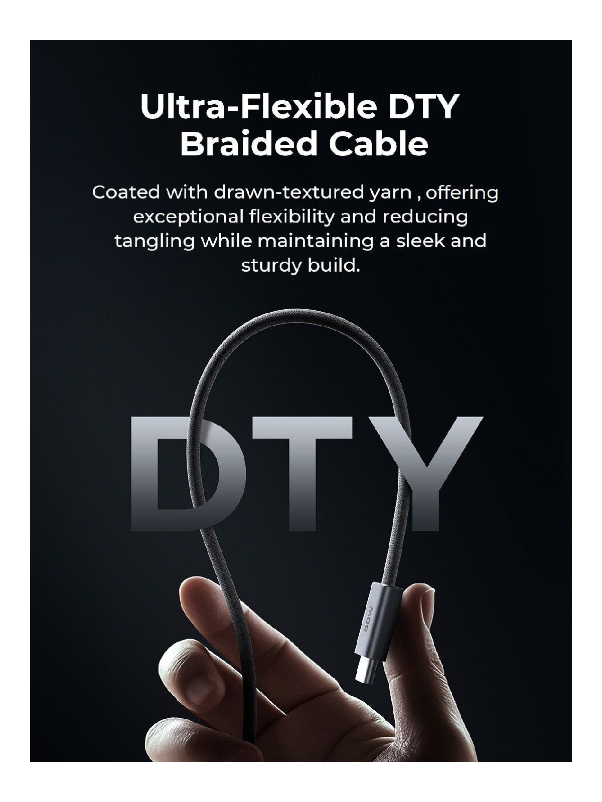 أوكي سيركلت بلينك كابل USB-C إلى USB-C بقدرة 60 واط بطول 1 متر - رمادي | CB-DCC061-GY أوكي سيركلت بلينك كابل USB-C إلى USB-C بقدرة 60 واط بطول 1 متر - رمادي | CB-DCC061-GY