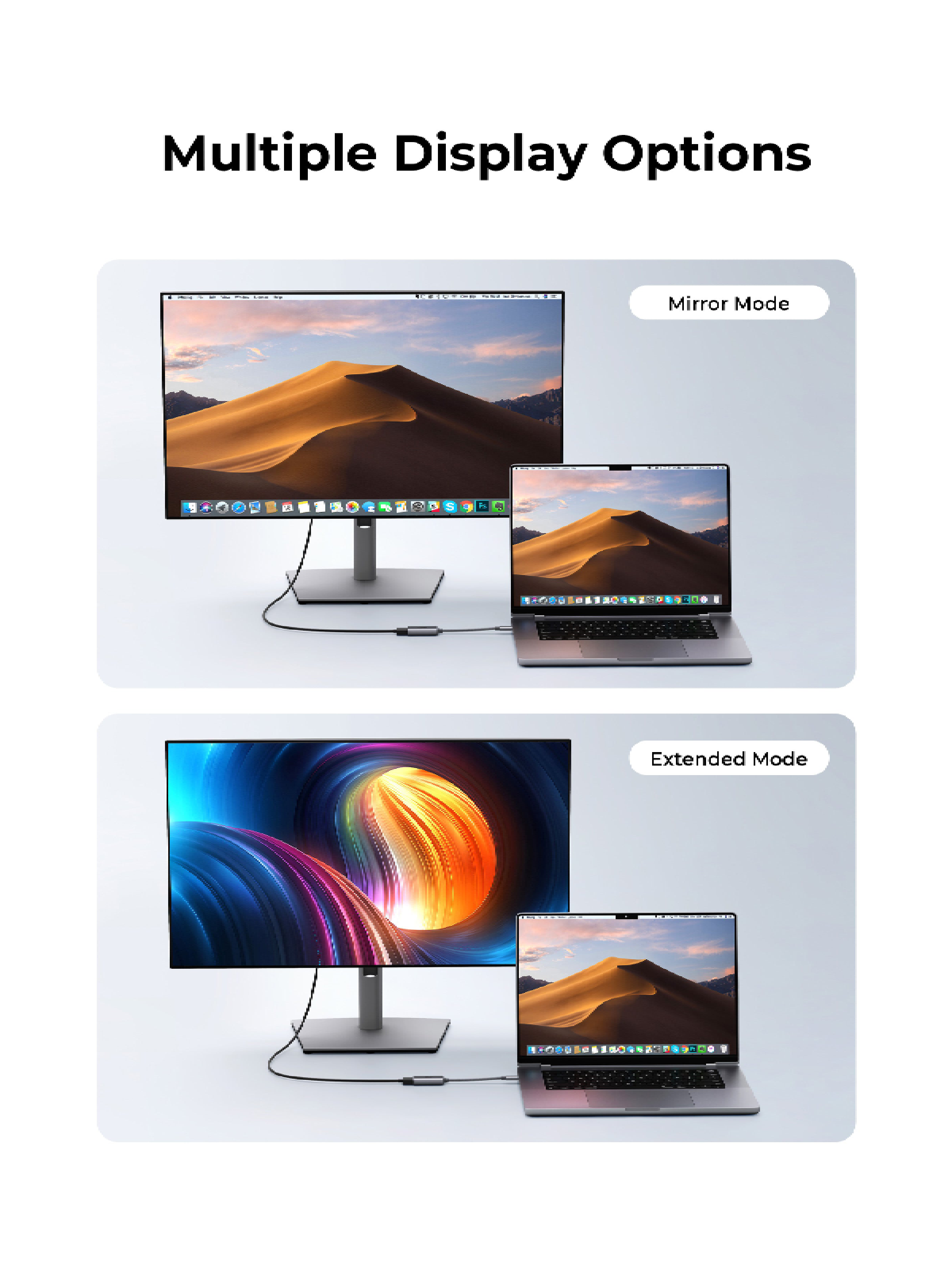 أوكي محول USB-C إلى HDMI - رمادي | UH-H01 أوكي محول USB-C إلى HDMI - رمادي | UH-H01