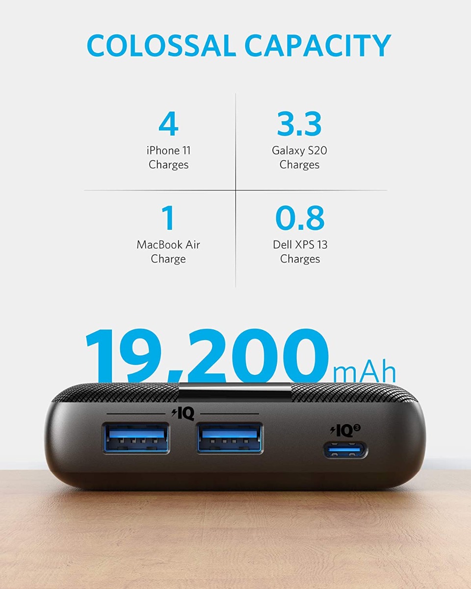 Anker Power Core III Elite 19200 Power Bank 60W For Smartphones