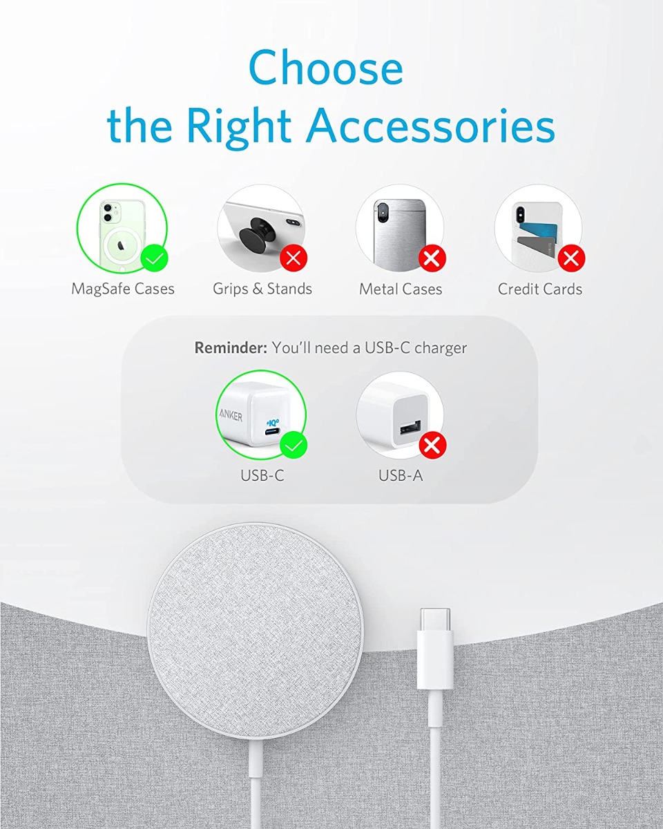 Anker PowerWave Select-Magnetic Pad - Blue | A2566H31 Anker PowerWave Select-Magnetic Pad - Blue | A2566H31