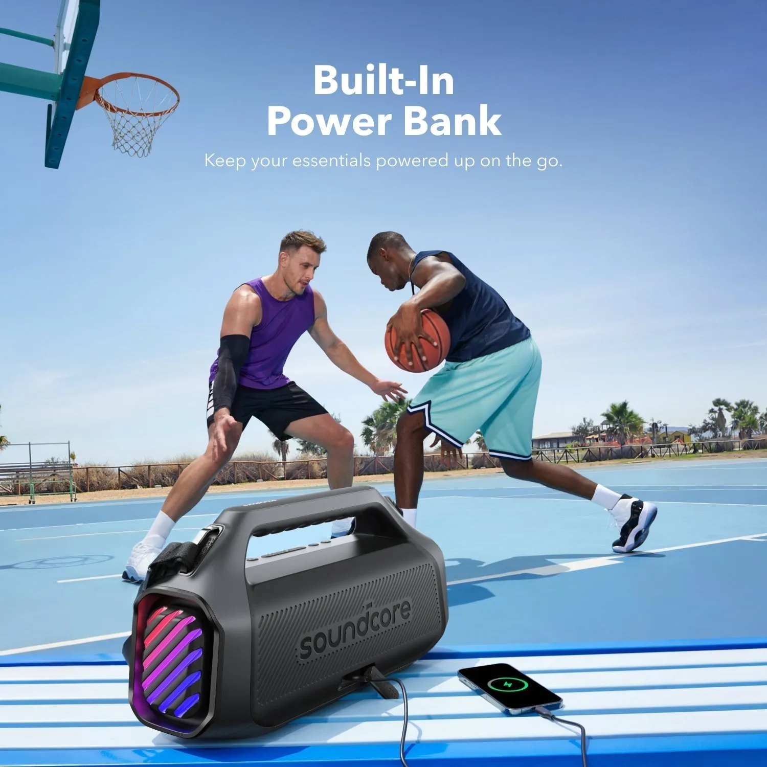 Anker Soundcore Boom 2 Plus 140W Portable Bluetooth Speaker - Black | A3134011 Anker Soundcore Boom 2 Plus 140W Portable Bluetooth Speaker - Black | A3134011