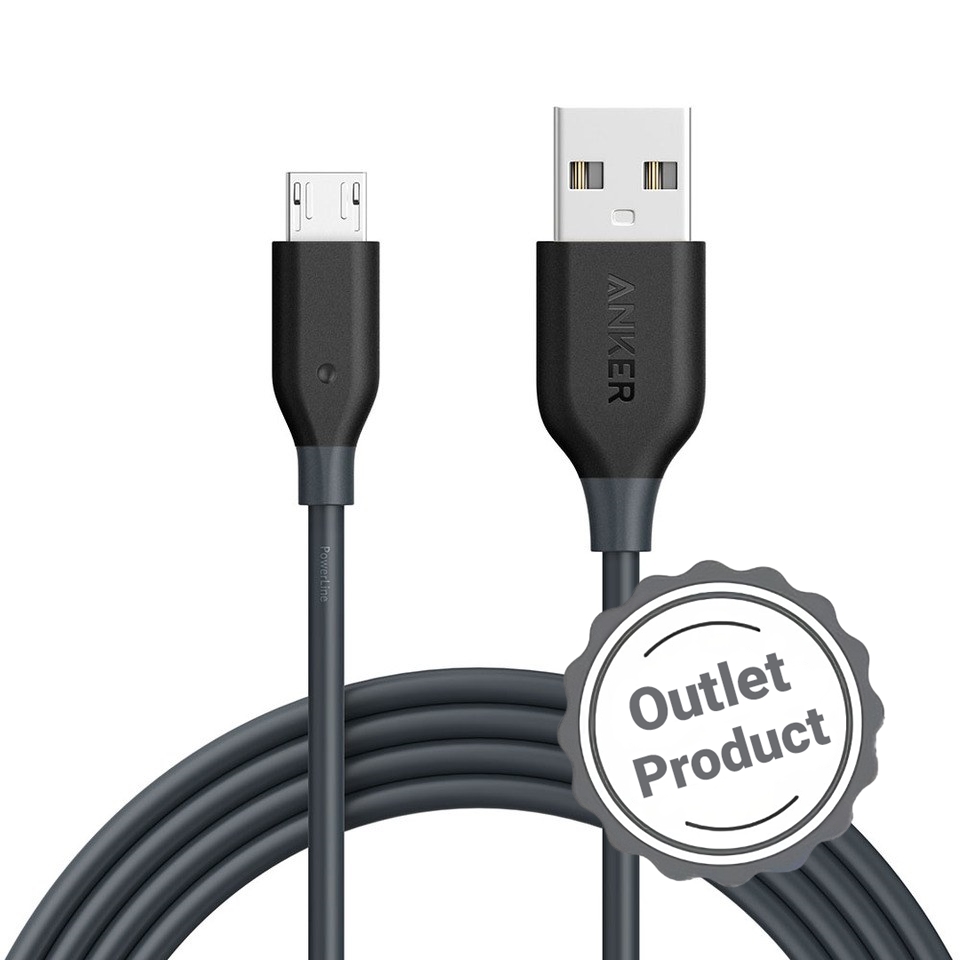 Anker PowerLine Micro USB Cable 6ft, Black (6 Month Warranty) Anker PowerLine Micro USB Cable 6ft, Black (6 Month Warranty)