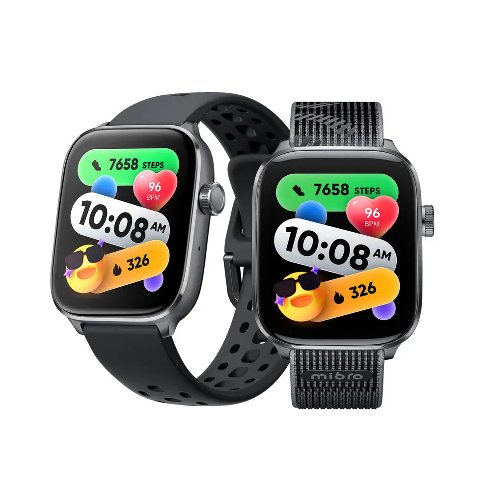 ميبرو Fit ساعة ذكية - شاشة 1.95 بوصة AMOLED شديدة الوضوح - رمادي ميبرو Fit ساعة ذكية - شاشة 1.95 بوصة AMOLED شديدة الوضوح - رمادي