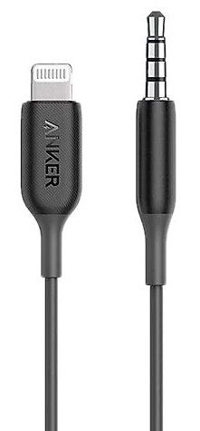 Anker Powerline mm Audio Cable with Lightning, Black