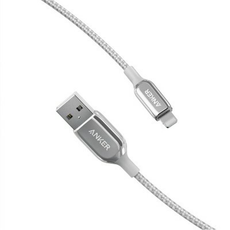 Anker PowerLine+ III with Lightning connector 3ft, Silver Anker PowerLine+ III with Lightning connector 3ft, Silver