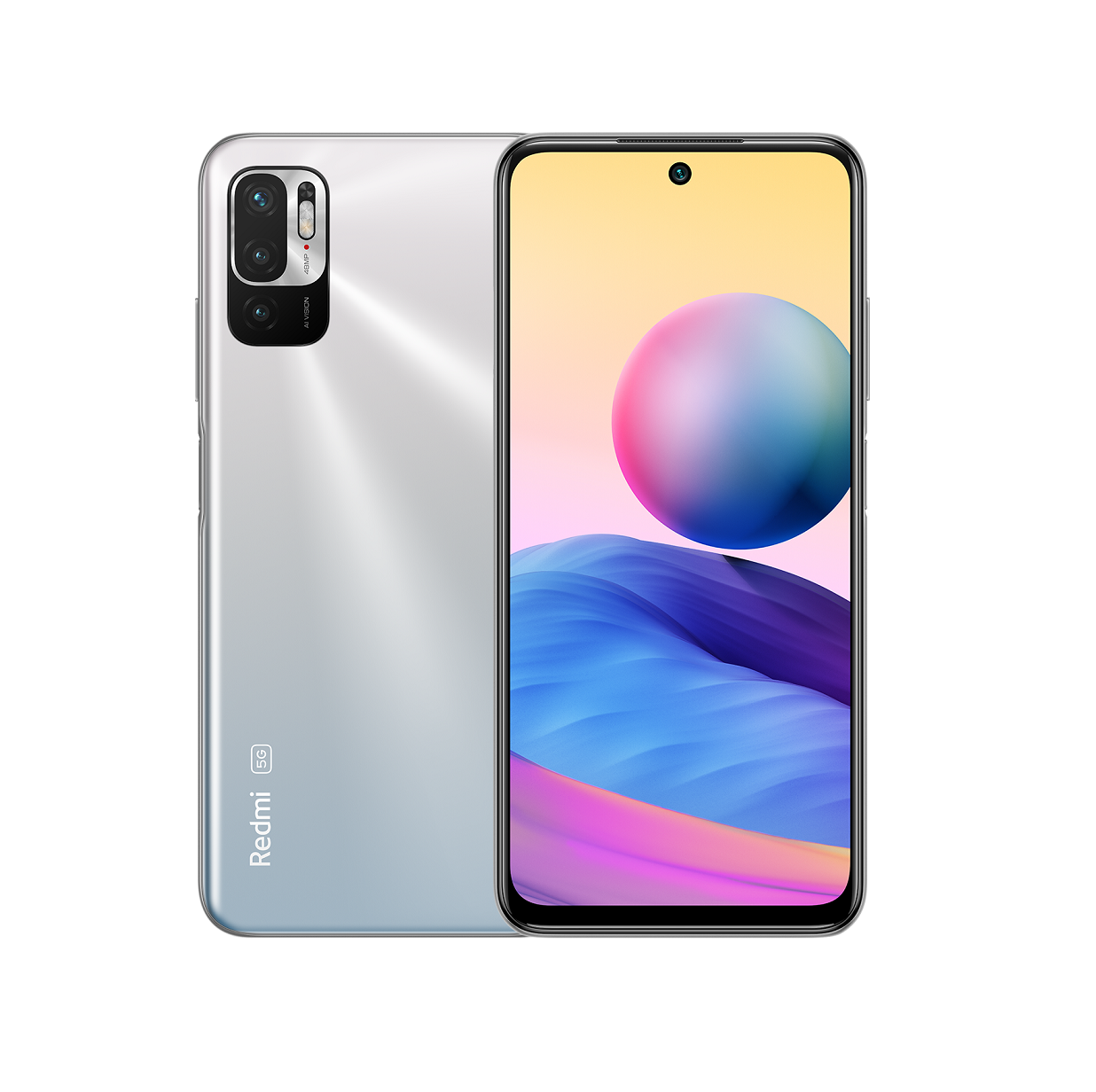 Xiaomi Redmi Note 10 5G Mobile, 128GB Internal Storage, 6GB Ram, Silver |  إتصال ستور