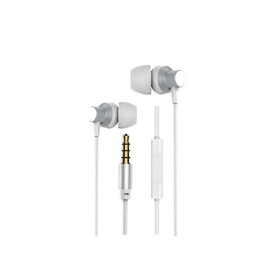 Remax Metal Wired Earphone 3.5mm 1.2 Meter - Silver | RM-512