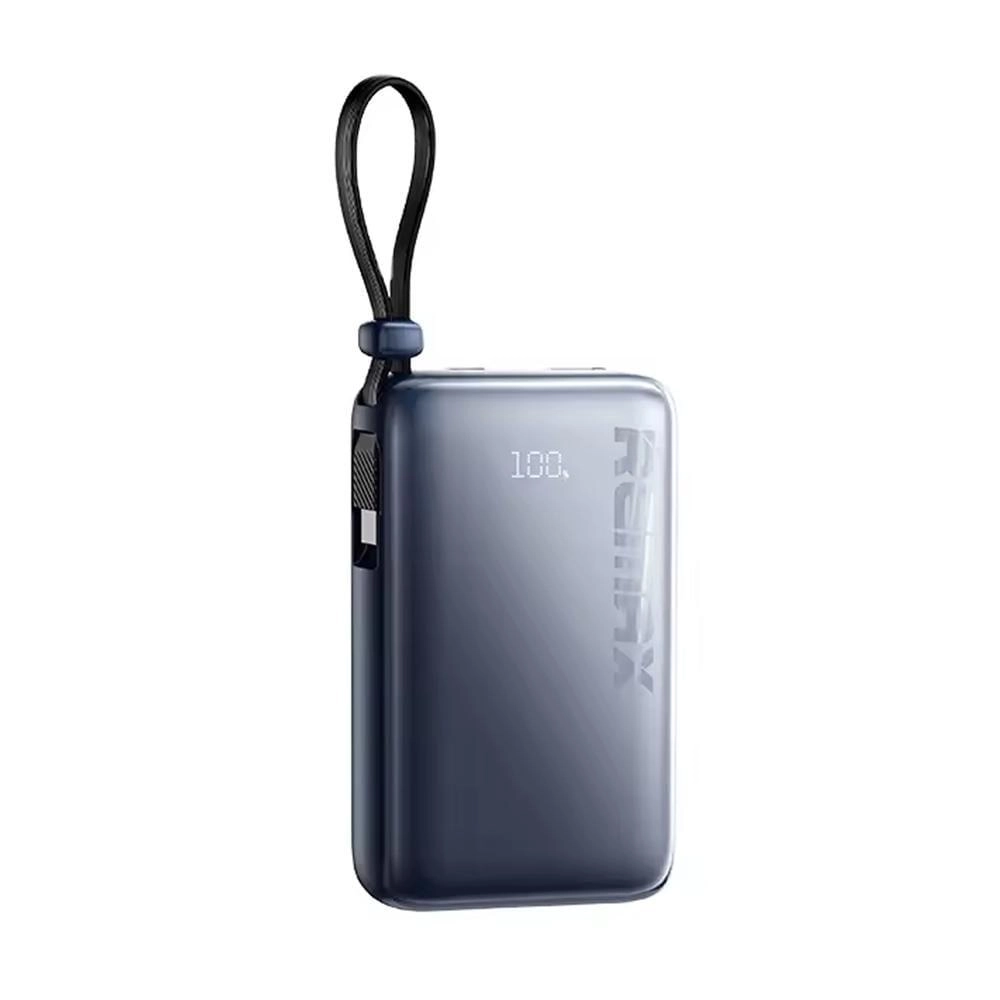 Remax Power Bank 10000mAh 20W And 22.5W Built-in Fast Charging Cable - Gray | RPP-19