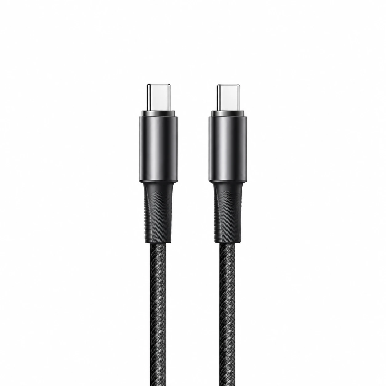 Remax USB-C to USB-C Fast Charging Data Cable 65W Aluminum Alloy Braided - Black | RC-C100