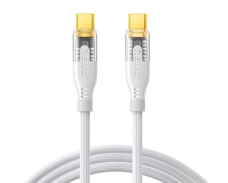Remax USB-C to USB-C Fast Charging Data Cable 60W Cyberpunk PD - White | RC-C170
