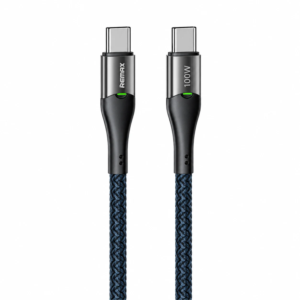 Remax USB-C to USB-C Smart Power-off Fast Charging Data Intelyelec 100W 1.2M - Blue | RC-C115