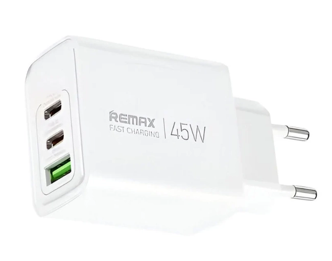 Remax Wall Charger 45W 3 port PD - White | RP-U139