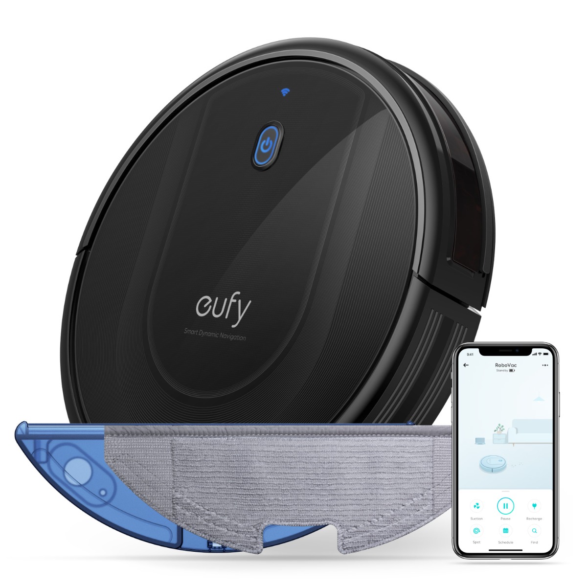新品未使用 Anker Eufy RoboVac G10 Hybrid Anker - eufy Robot Vacuum Cleaner G10 Hybrid - Black