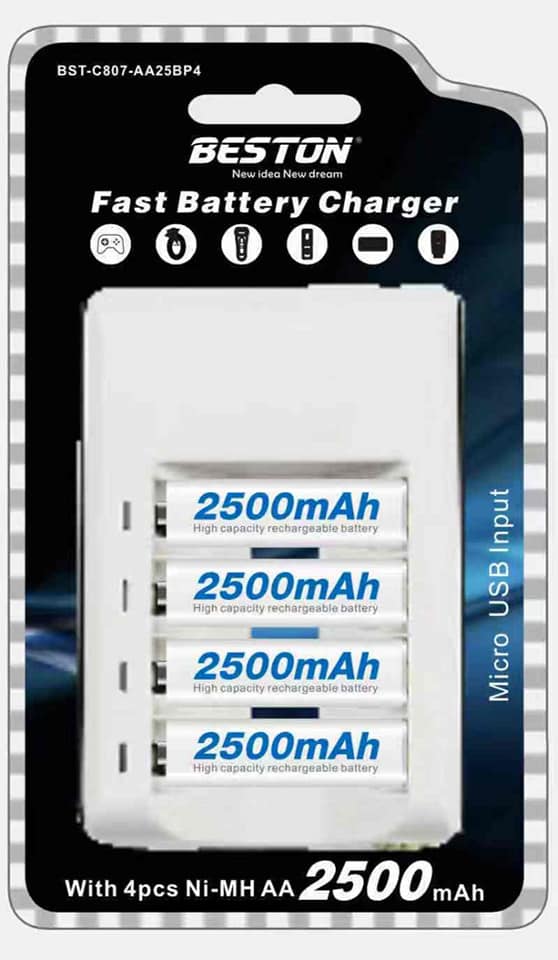 Beston 2500mAh Fast Battery Charger