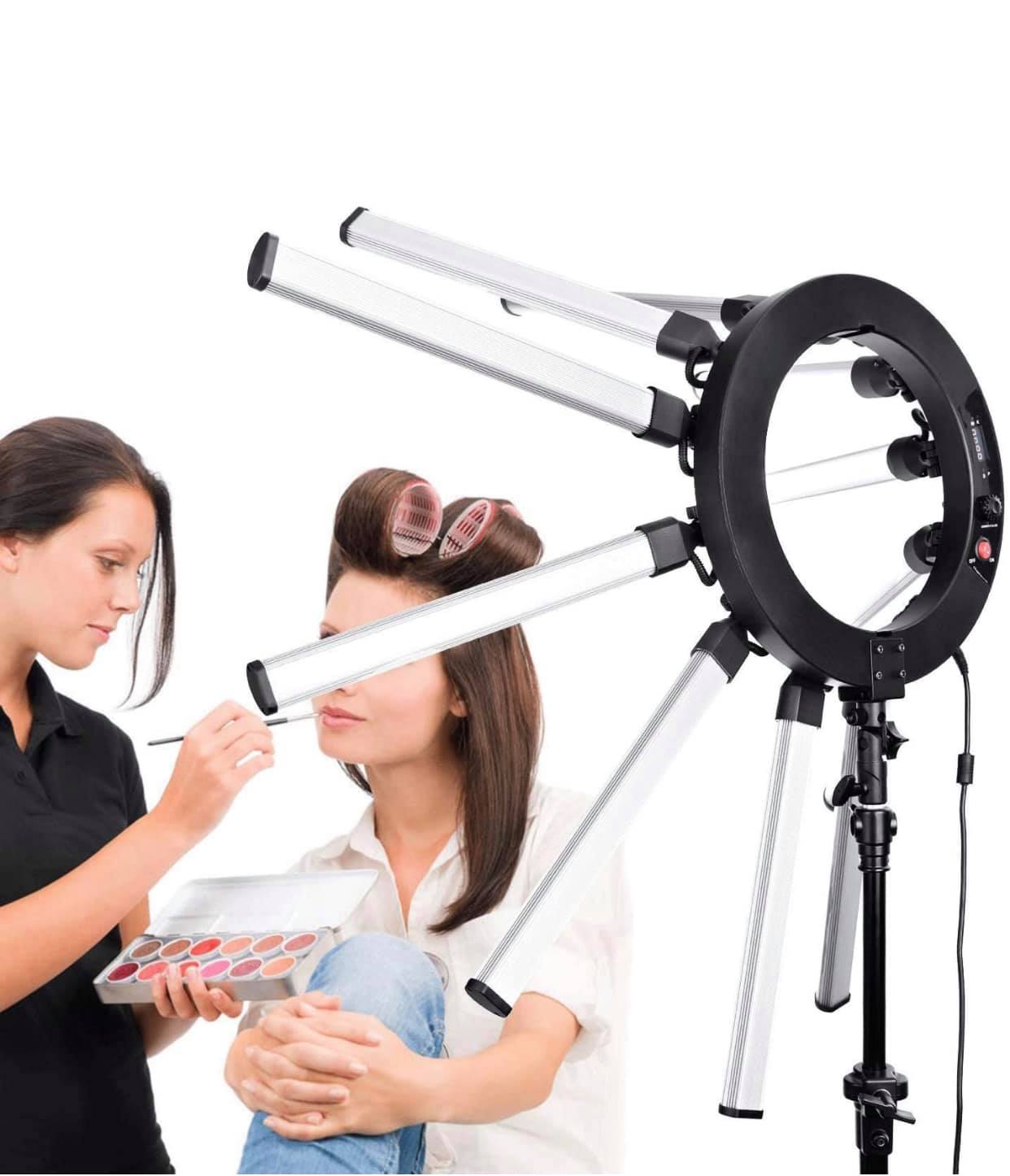 Starlight light Ring Light Photographic Lighting Dimmable 3200-5600k 12 Tubes Led Camera Photo Studio Phone Photography light Lamp Video LED Light Kit,Phone Video Shooting,Youtube,Portrait,Selfie