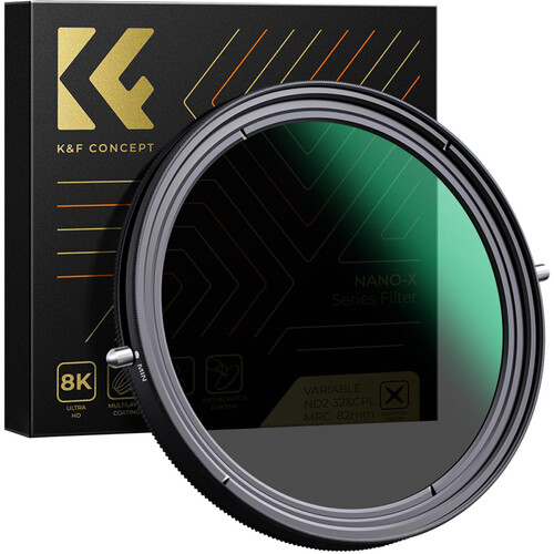 K&F Concept Nano-X Series Variable ND & CPL 2-in-1 Filter 77mm, 1 to 5-Stop (KF01.1087V1) K&F Concept Nano-X Series Variable ND & CPL 2-in-1 Filter 77mm, 1 to 5-Stop (KF01.1087V1)