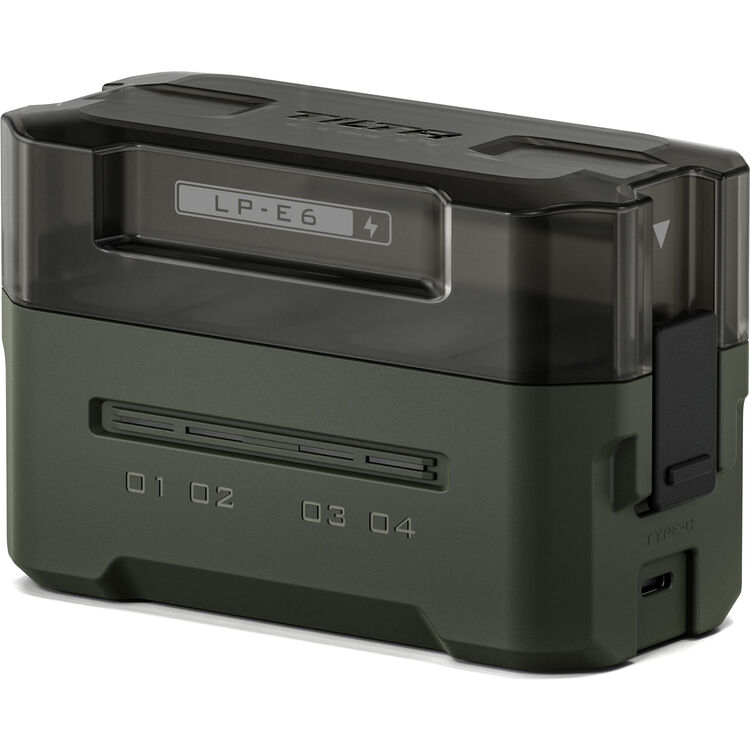 Tilta Portable Charging Station for LP-E6 Batteries (Green) TBC-E6-GN Tilta Portable Charging Station for LP-E6 Batteries (Green) TBC-E6-GN