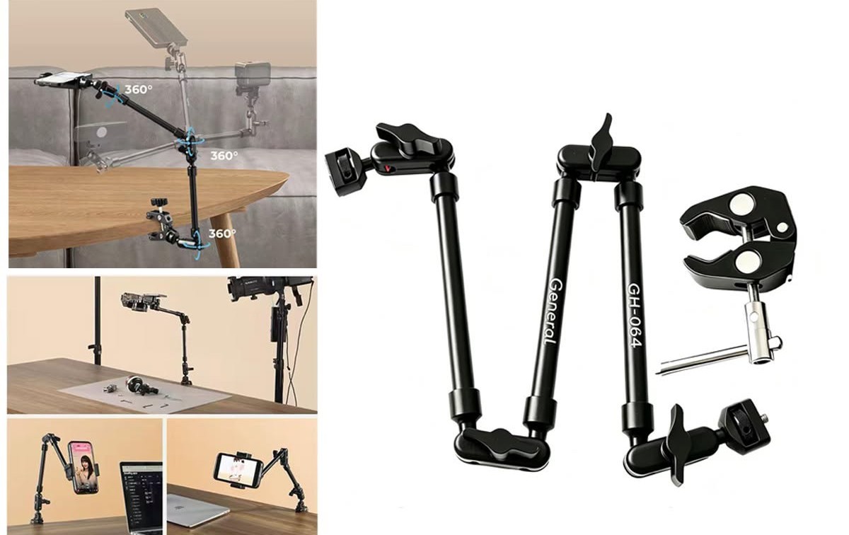 GH-064 DUAL MAGIC ARM WITH CLAMP