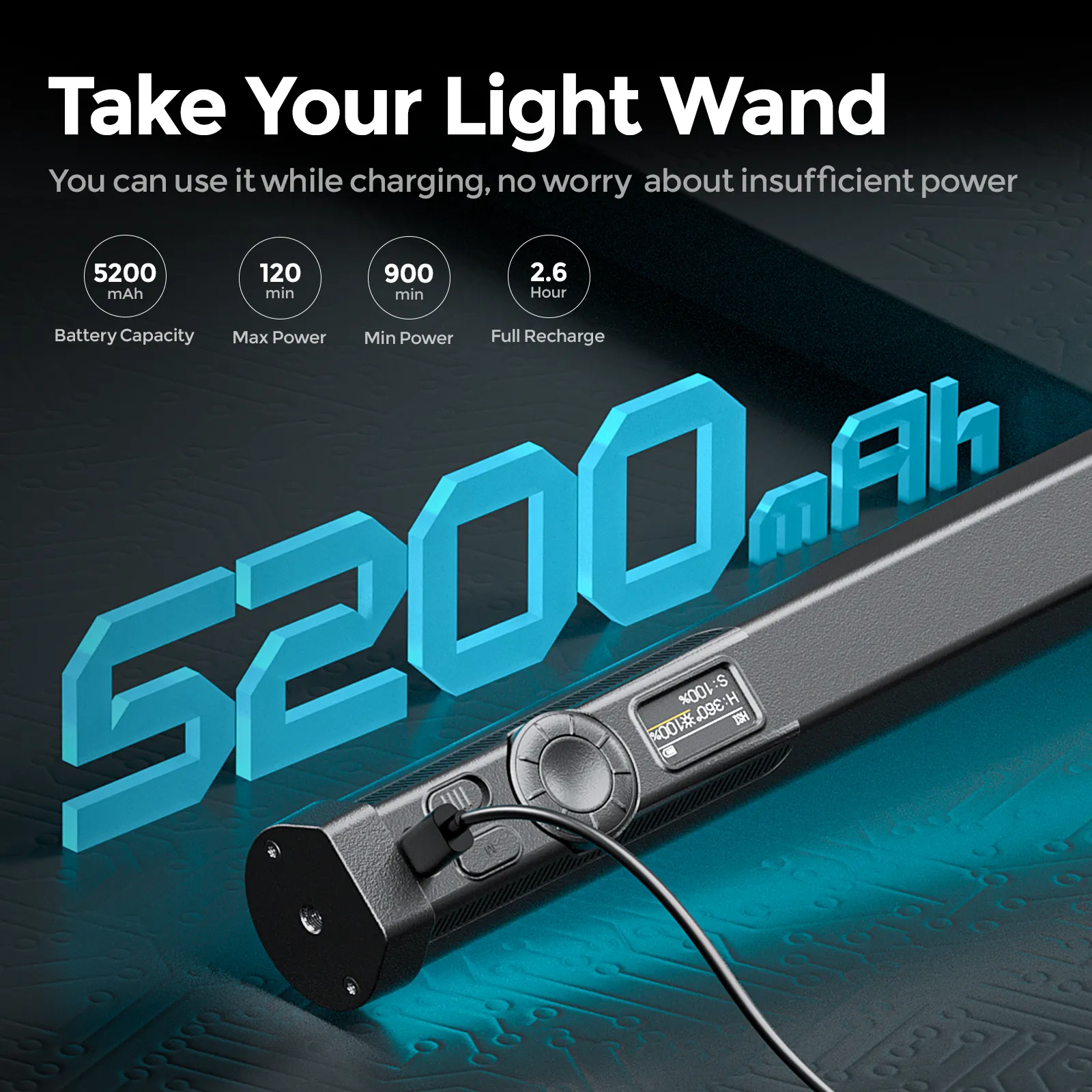 PHOTOOLEX B320S RGB Magnetic Tube Light