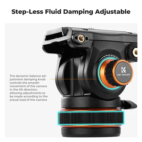 K&F Concept Professional Video Tripod with Fluid Head VA3+BV20 (KF09.148V1) K&F Concept Professional Video Tripod with Fluid Head VA3+BV20 (KF09.148V1)
