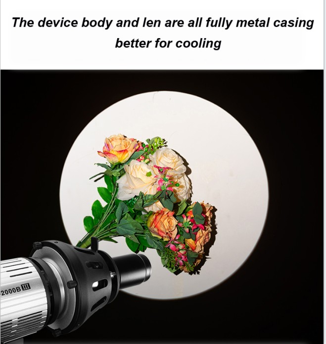 SN-29A NiceFoto Optical Snoot for LED Video Light and Studio flash light with Bowens mount