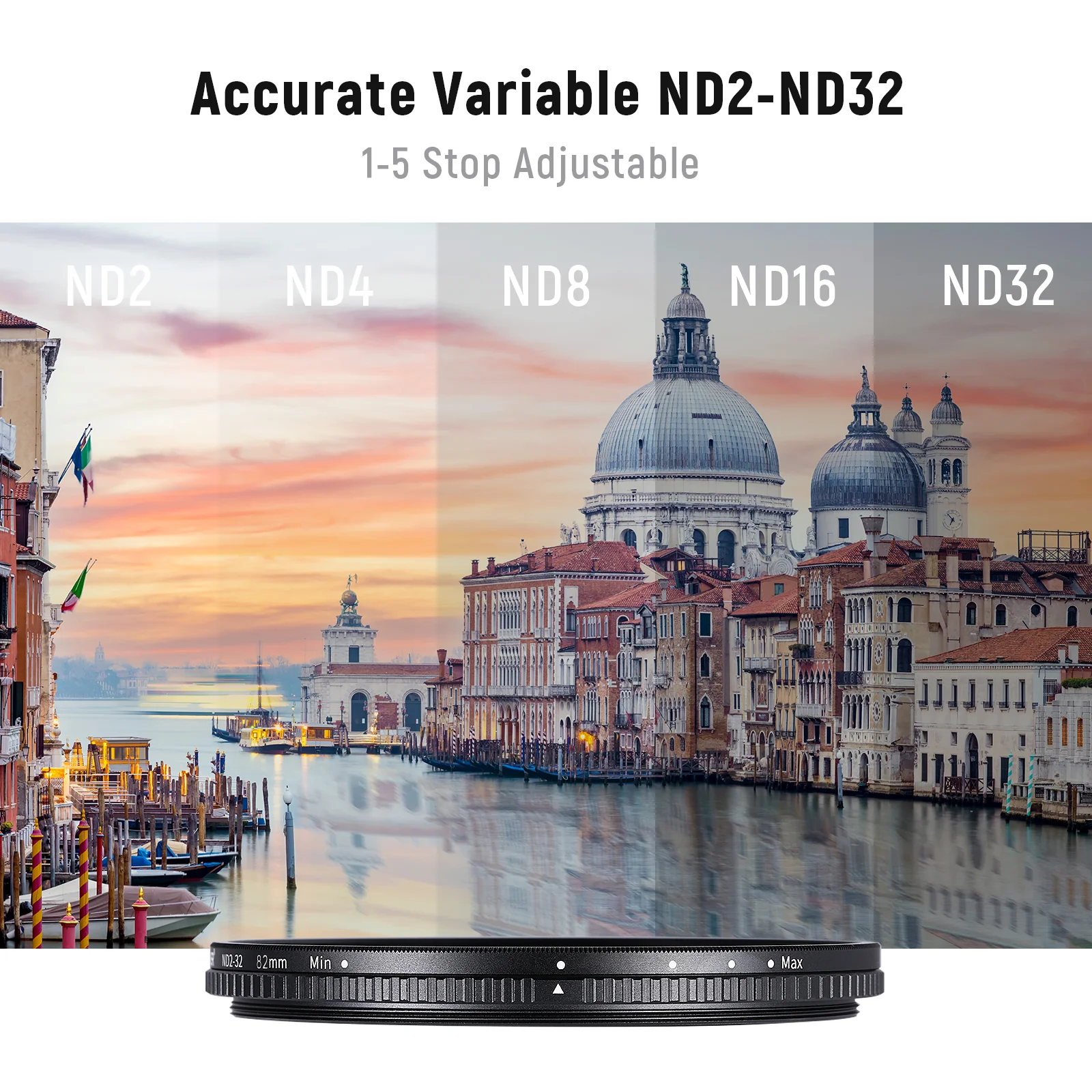 NEEWER 67mm ND2-ND32 Variable ND Filter