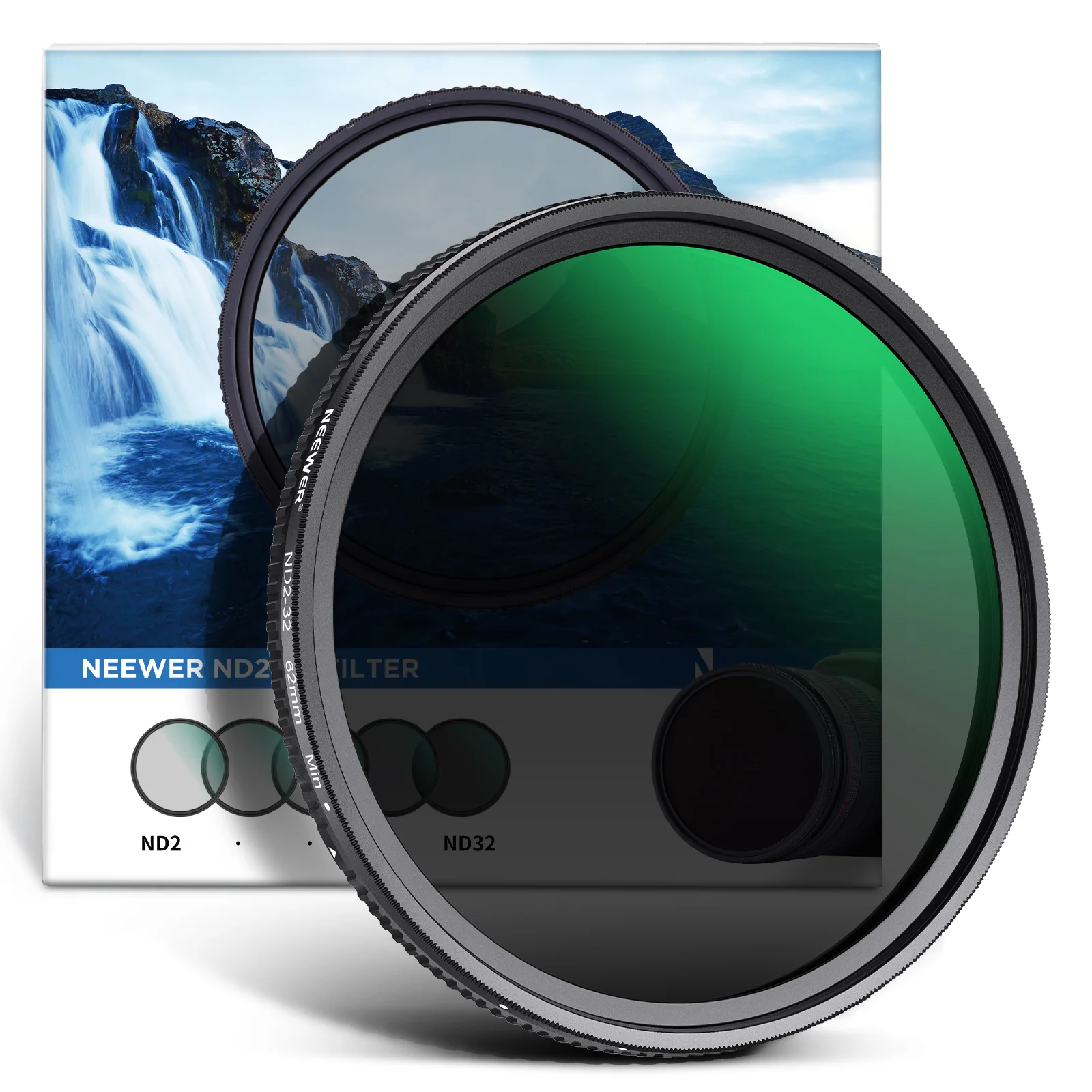 NEEWER 67mm ND2-ND32 Variable ND Filter