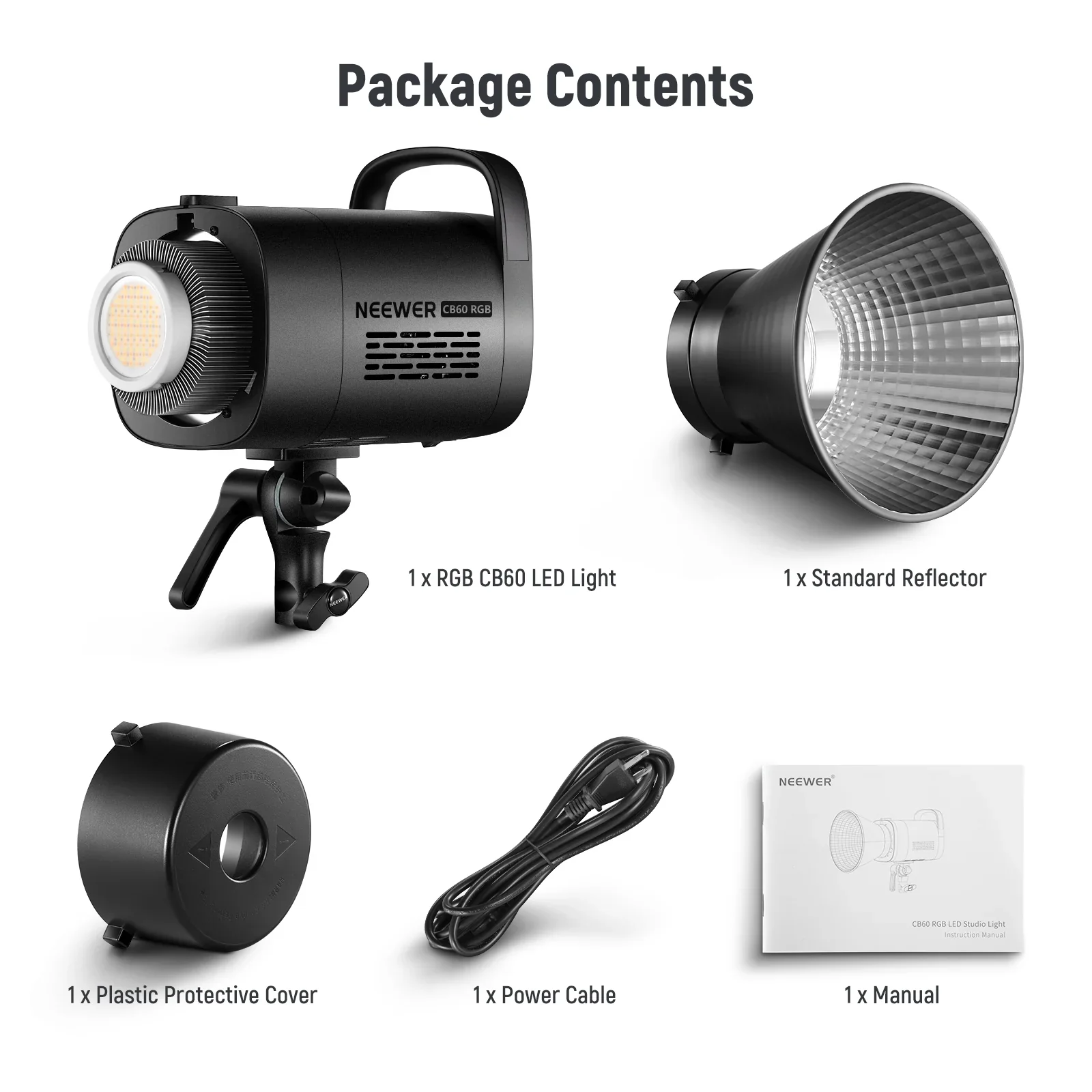 NEEWER RGB CB60C 70W CRI 97+ LED Video Light